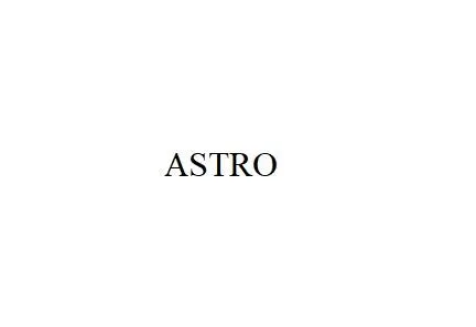ASTRO — UAE trademark, Class 9, No. 391595