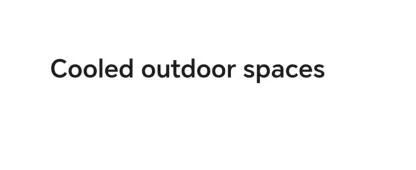 Cooled outdoor spaces — UAE trademark in Class 36