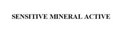 SENSITIVE MINERAL ACTIVE
