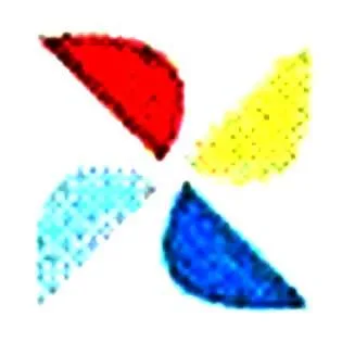 رسم لشبه مروحة بالالوان