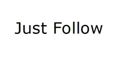 Just Follow — UAE trademark, Class 14, No. 415761