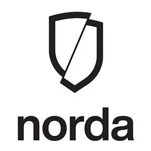 norda & shield logo — UAE trademark, Class 25, No. 418236