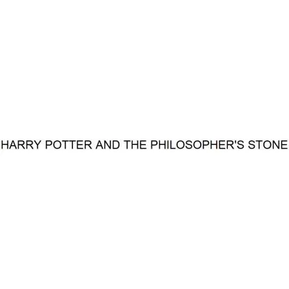 HARRY POTTER AND THE PHILOSOPHER'S STONE — UAE trademark in Class 41