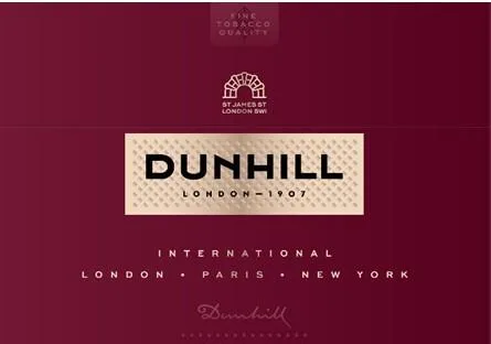 DUNHILL LONDON - 1907 INTERNATIONAL — UAE trademark in Class 34