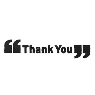 " Thank You "