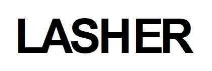 LASHER — UAE trademark, Class 8, No. 483014