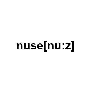 nuse[nu:z] — UAE trademark, Class 3, No. 478200