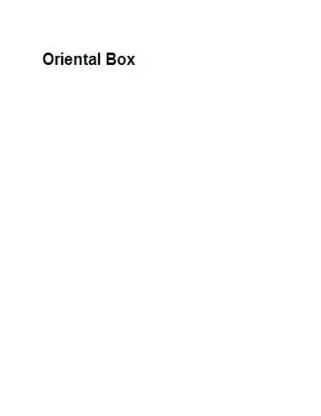 Oriental Box