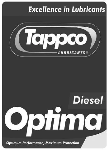 Tappco Lubricants Excellence in lubricants diesel Optima