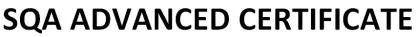 SQA ADVANCED CERTIFICATE